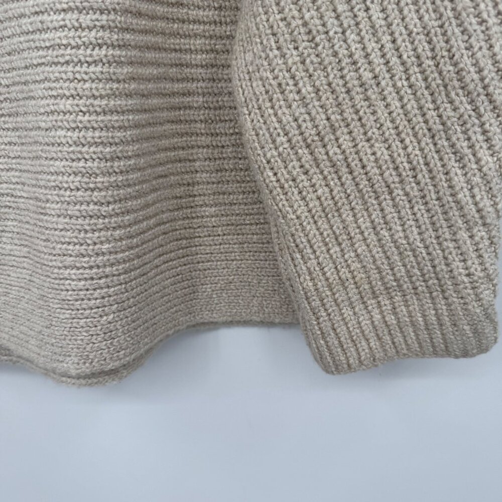 Pure Jill Hand-Stitched Details Sweater woman’s size XL Oatmeal Minimalist - Picture 9 of 10